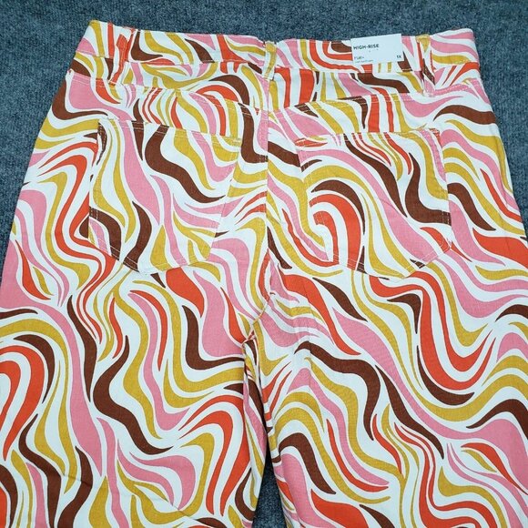 Rue21 Jeans Womens Plus 1X Multicolor Denim Skate Straight Leg Wavy Stretch New - Picture 3 of 12